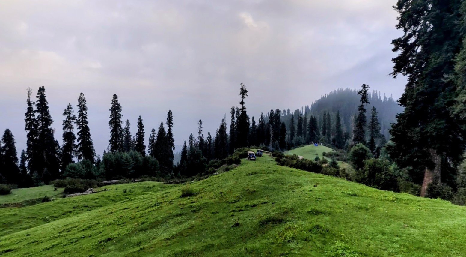 Manna Meadows green hills Shogran Valley