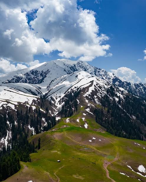 Siri Paye Meadows Shogran alpine meadow snow mountains