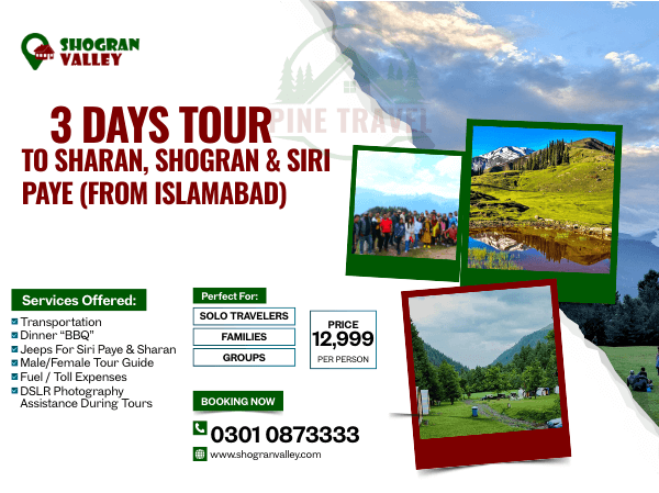 3 Days Tour To Sharan, Shogran & Siri Paye (From Islamabad) (1)