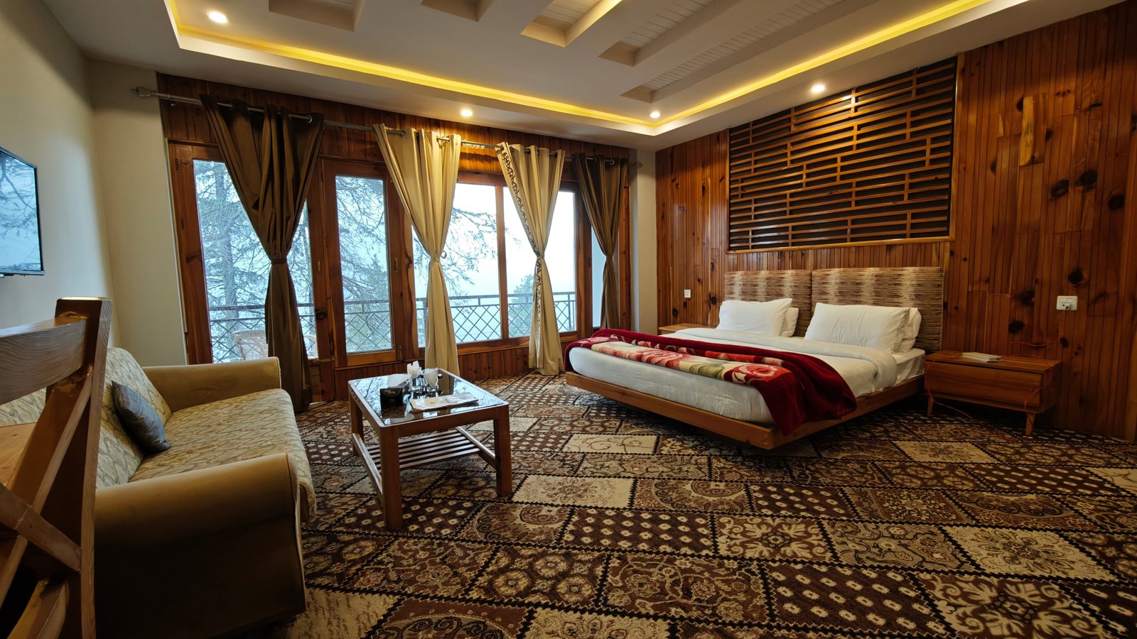 Executive room interior Pine Park Shogran Executive room photo showing spacious interior