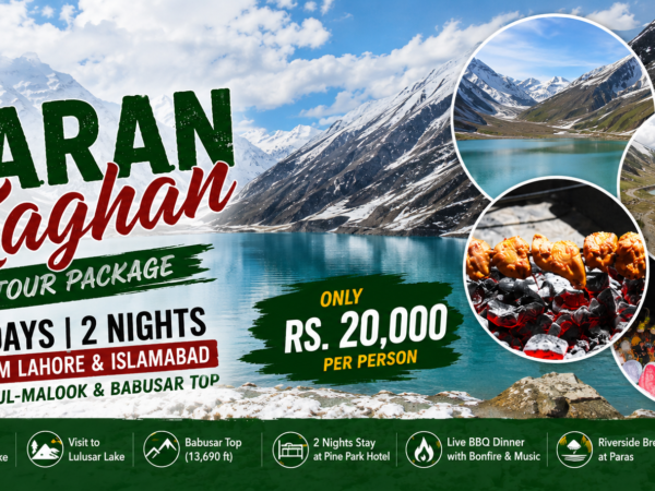 Naran Kaghan Tour Package - 3 Days 2 Nights from Lahore & Islamabad